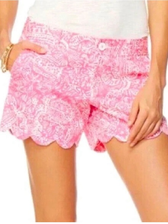 Lilly Pulitzer Pants - Lilly Pulitzer The Buttercup Shorts in Hotty Pink Get Crackin | 0